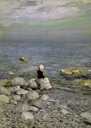黒海の海岸で、1890年代